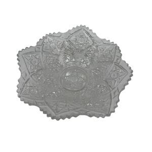 Antique Cut Crystal Handkerchief Bowl Laurel by Higbee